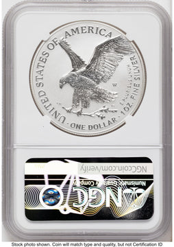 2026-W Enhanced Silver Eagle 1 oz America 250 John Hancock Label NGC MS70
