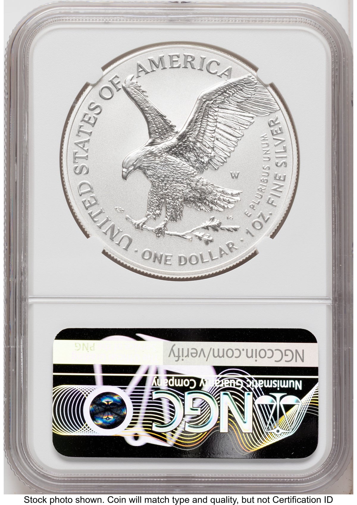 2026-W Enhanced Silver Eagle 1 oz ER Blue NGC MS70