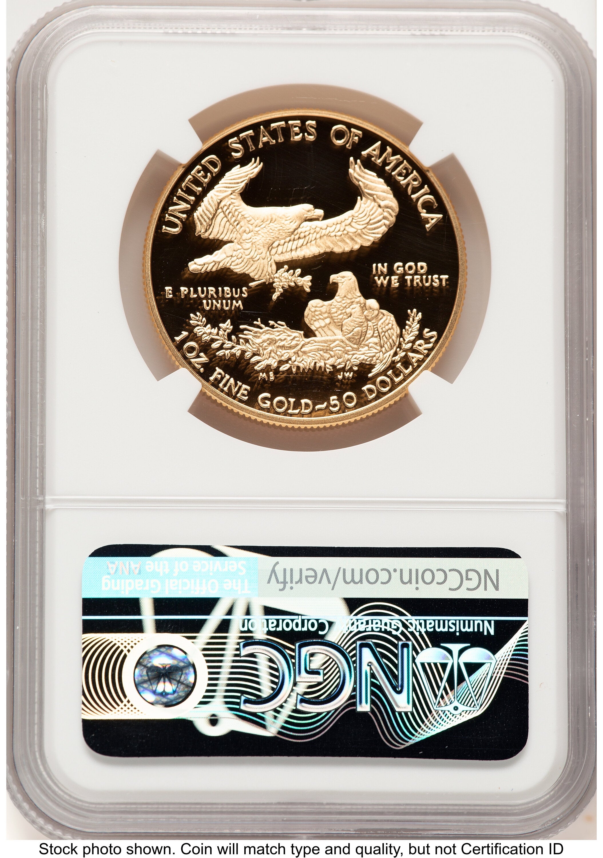2018-W Proof Gold Eagle 1 oz NGC PF70 Ed Moy