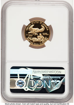 2018-W Proof Gold Eagle 1/4 oz NGC PF70 Ed Moy