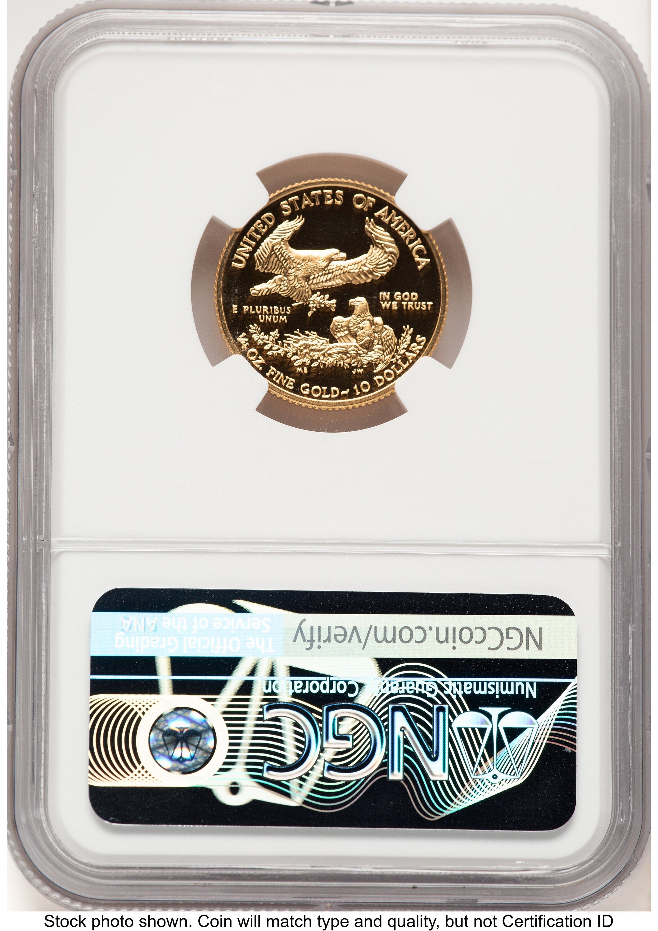 2018-W Proof Gold Eagle 1/4 oz NGC PF70 Ed Moy
