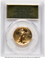 2009 G$20 Ultra High Relief Gold Foil PCGS MS70