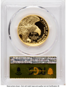 2019-W G$100 American Liberty High Relief Enhanced DMPL 2021 Exclusive Mint Release Gold Foil PCGS MS70