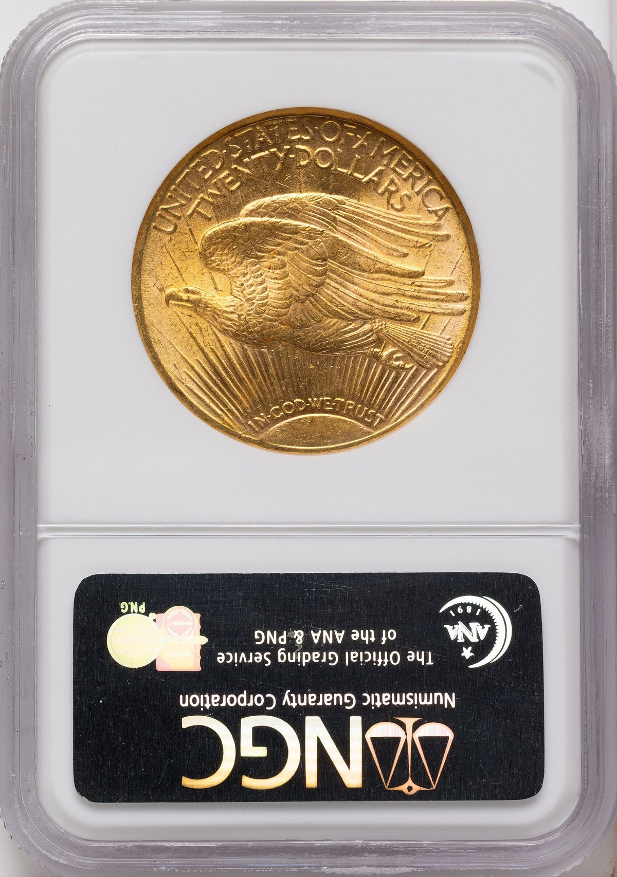 1909-S $20 Saint-Gaudens Double Eagle NGC MS62