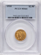 1910 $2.50 Indian Quarter Eagle PCGS MS64
