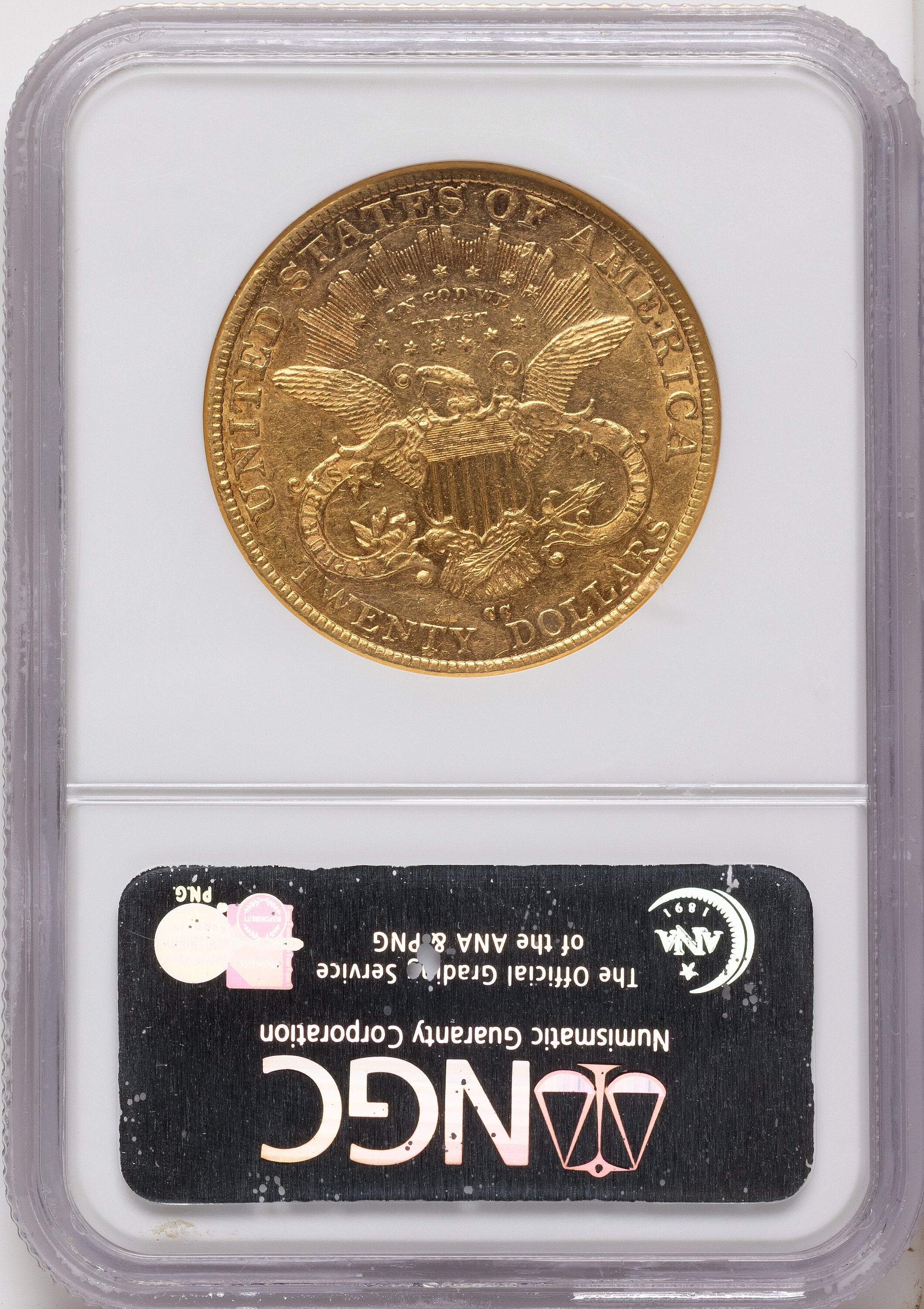 1892-CC $20 Liberty Double Eagle NGC AU55
