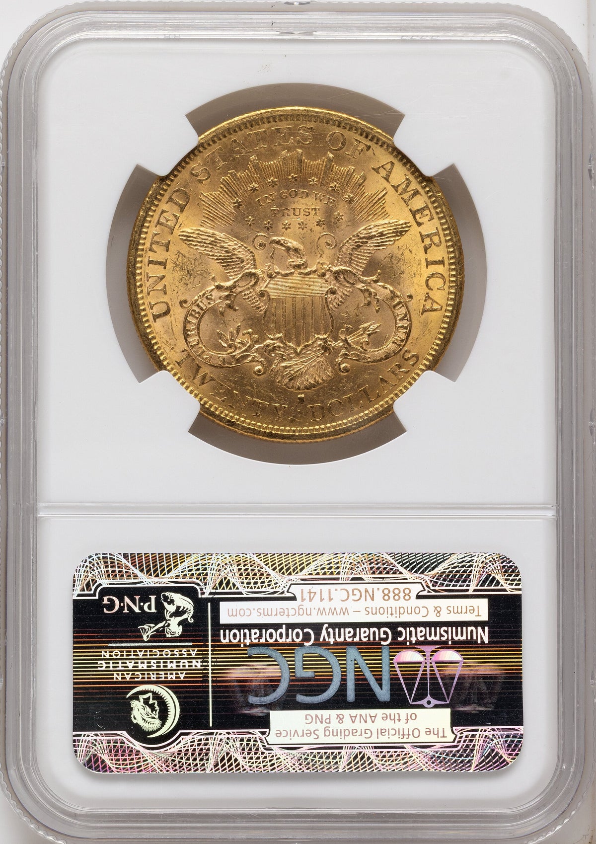 1878-S $20 Liberty Double Eagle NGC MS61