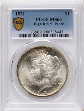 1921 Peace Peace Dollar PCGS MS66