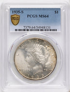 1935-S Peace Dollar PCGS MS64