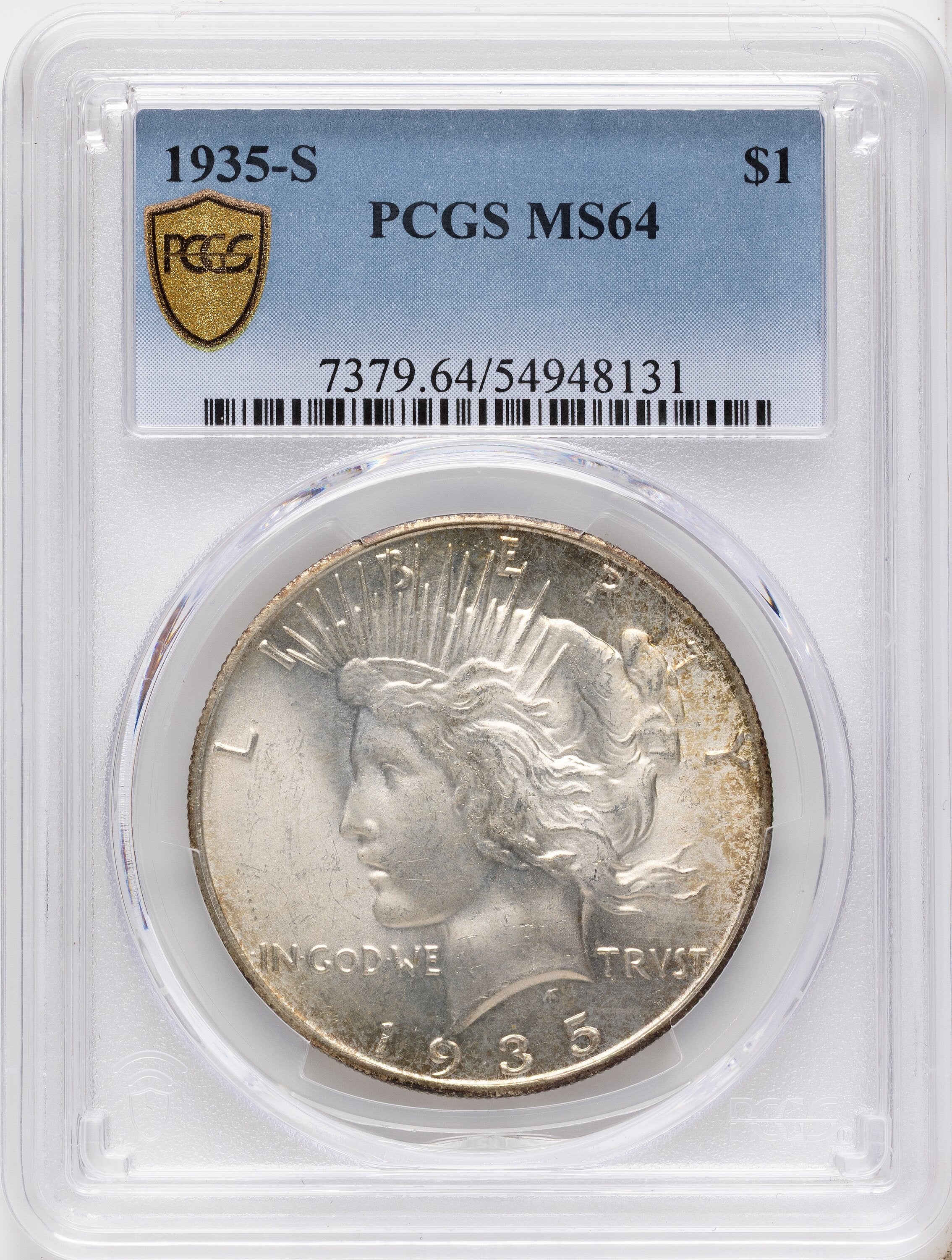 1935-S Peace Dollar PCGS MS64
