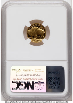 2008-W Proof Gold Buffalo 1.85 oz Mike Castle NGC PF70