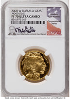 2008-W Proof Gold Buffalo 1.85 oz Mike Castle NGC PF70