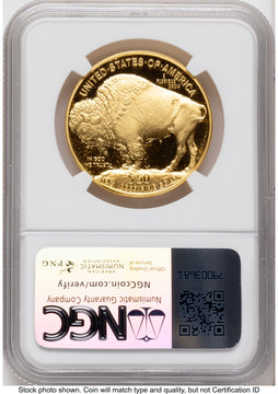 2007-W Proof Gold Buffalo 1 oz Mike Castle NGC PF70
