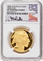2009-W Proof Gold Buffalo 1 oz Mike Castle NGC PF70