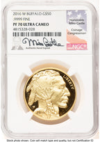 2016-W Proof Gold Buffalo 1 oz Mike Castle NGC PF70