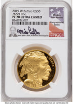 2019-W Proof Gold Buffalo 1 oz Mike Castle NGC PF70