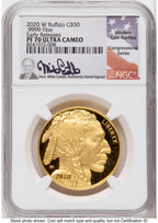 2020-W Proof Gold Buffalo 1 oz ER Mike Castle NGC PF70
