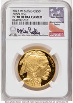 2022-W Proof Gold Buffalo 1 oz Mike Castle NGC PF70