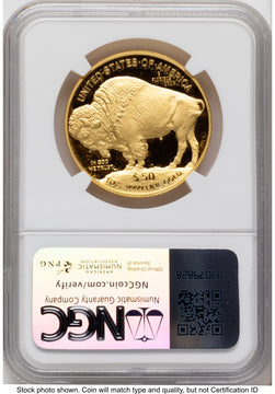 2022-W Proof Gold Buffalo 1 oz Mike Castle NGC PF70
