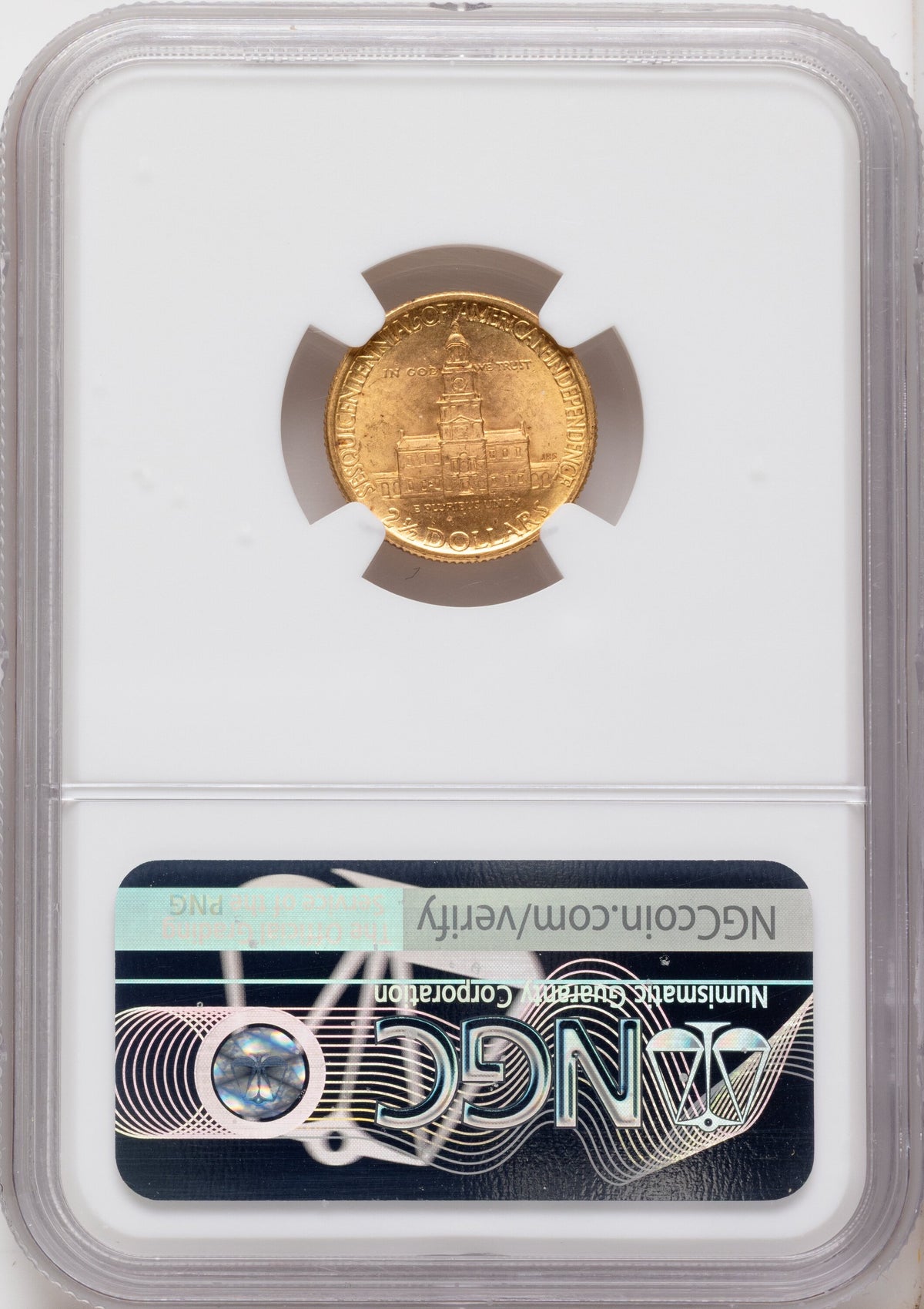 1926 $2.50 SESQUI Commemorative Gold NGC MS64