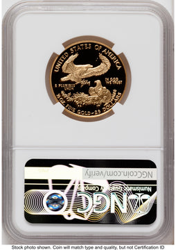 1998-W Proof Gold Eagle 1/2 oz Red Book NGC PF70