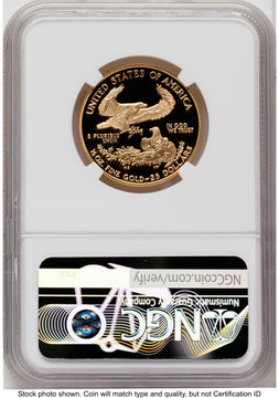 2000-W Proof Gold Eagle 1/2 oz Red Book NGC PF70