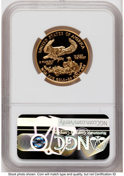 2001-W Proof Gold Eagle 1/2 oz Red Book NGC PF70