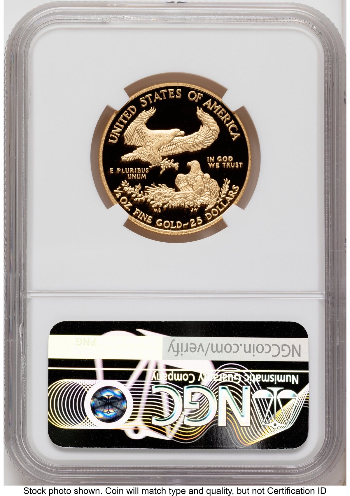2015-W Proof Gold Eagle 1/2 oz Red Book NGC PF70