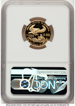 1996-W Proof Gold Eagle 1/4 oz Red Book NGC PF70
