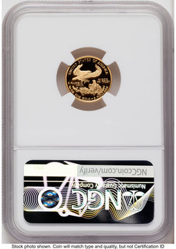 2006-W Proof Gold Eagle 1/10 oz Red Book NGC PF70