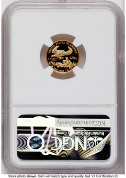 2017-W Proof Gold Eagle 1/10 oz Red Book NGC PF70