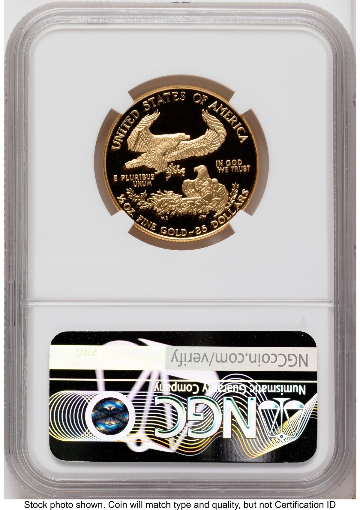 1994-W Proof Gold Eagle 1/2 oz Red Book NGC PF70