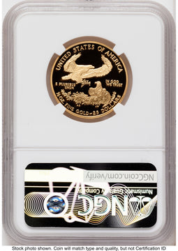 2005-W Proof Gold Eagle 1/2 oz Red Book NGC PF70