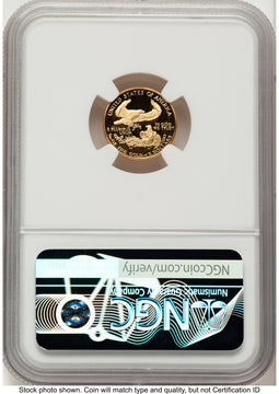 1988-P Proof Gold Eagle 1/10 oz Red Book NGC PF70