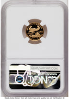 2005-W Proof Gold Eagle 1/10 oz Red Book NGC PF70
