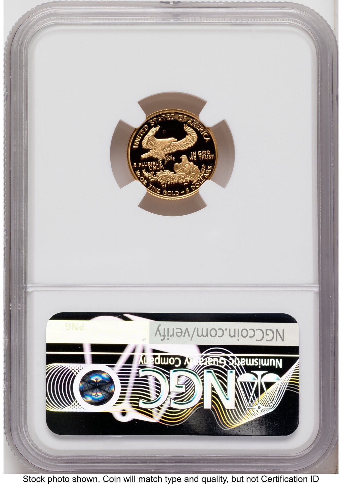 2005-W Proof Gold Eagle 1/10 oz Red Book NGC PF70