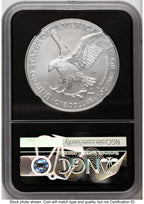 2023-W Burnished Silver Eagle 1 oz AR /David J Ryder Mint Director's Series NGCX MS10 Ed Moy
