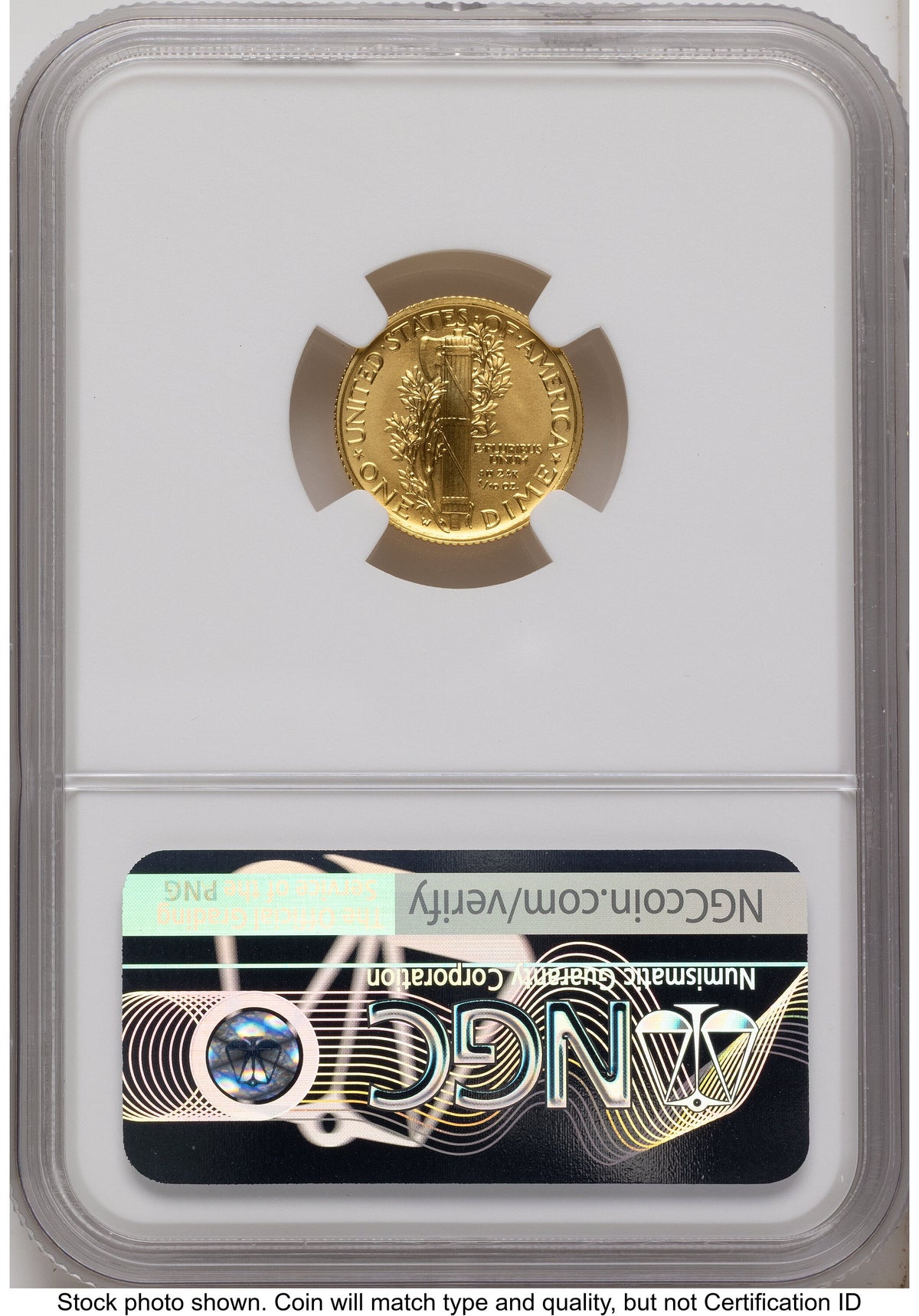 2016-W 10C Mercury Dime 100th Anniversary Gold Centennial Anna Cabral NGC MS70