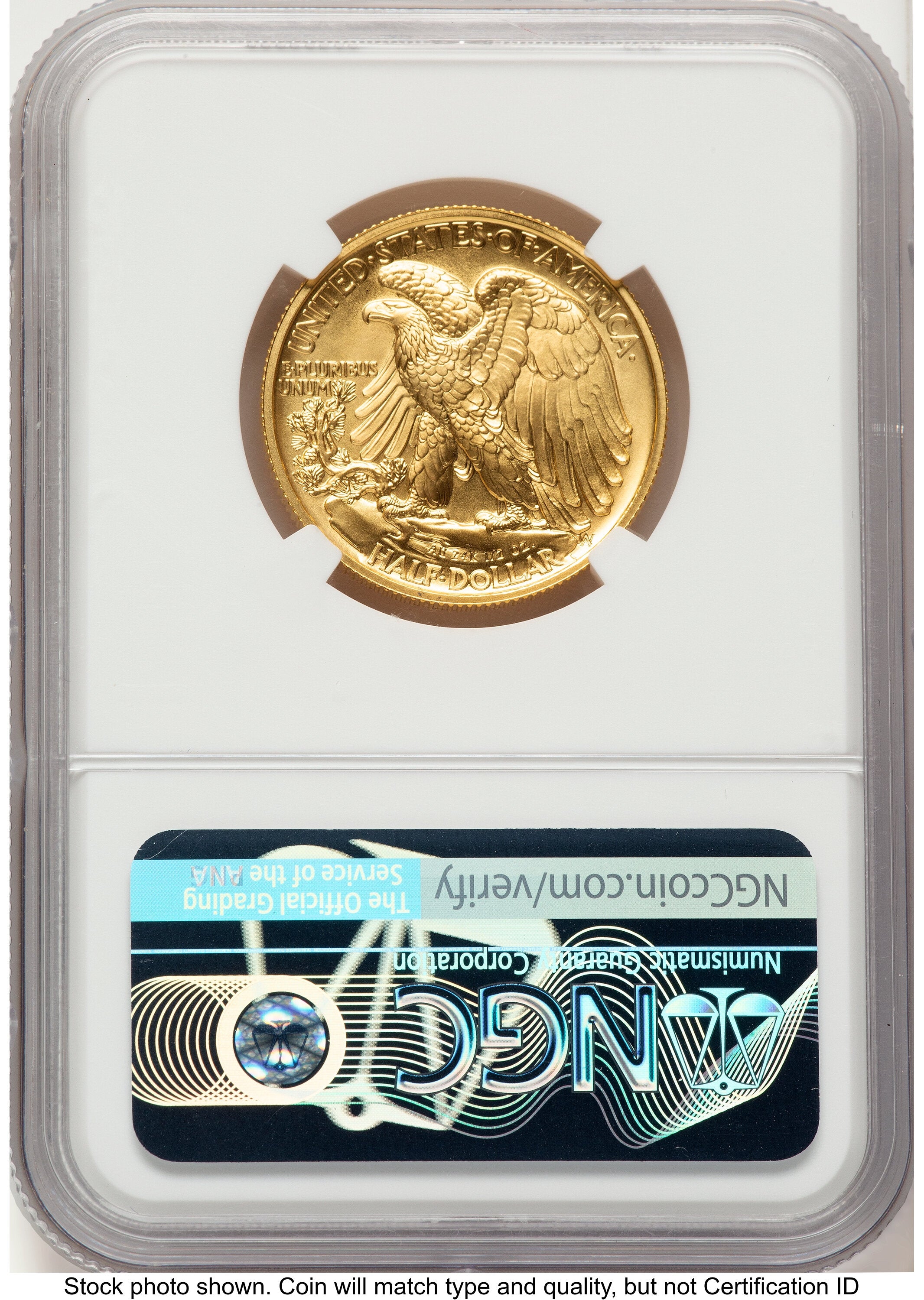 2016-W 50C Walking Liberty 100th Anniversary Gold Centennial Anna Cabral NGC MS70