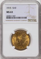 1915 $10 Indian Eagle NGC MS63