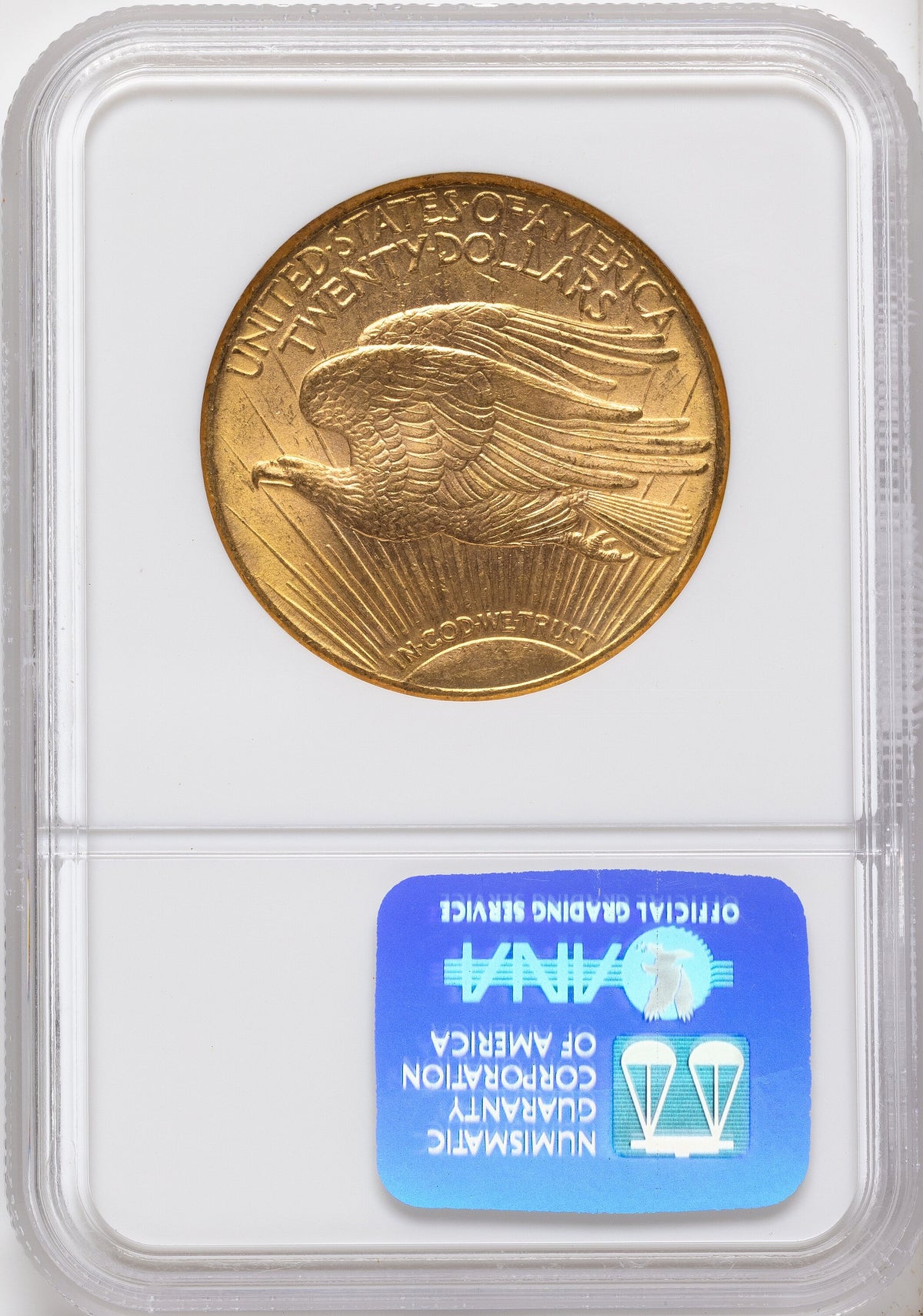 1911-D $20 Saint-Gaudens Double Eagle NGC MS65