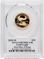 2020-W Proof Gold Eagle 1/4 oz FDI John Dannreuther PCGS PR70