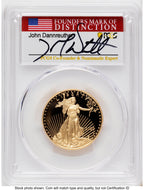 2020-W Proof Gold Eagle 1/2 oz FDI John Dannreuther PCGS PR70