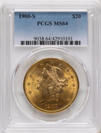 1900-S $20 Liberty Double Eagle PCGS MS64