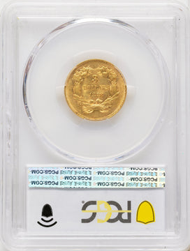 1878 $3 Three Dollar Gold Pieces PCGS MS61