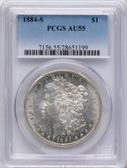 1884-S Morgan Dollar PCGS AU55