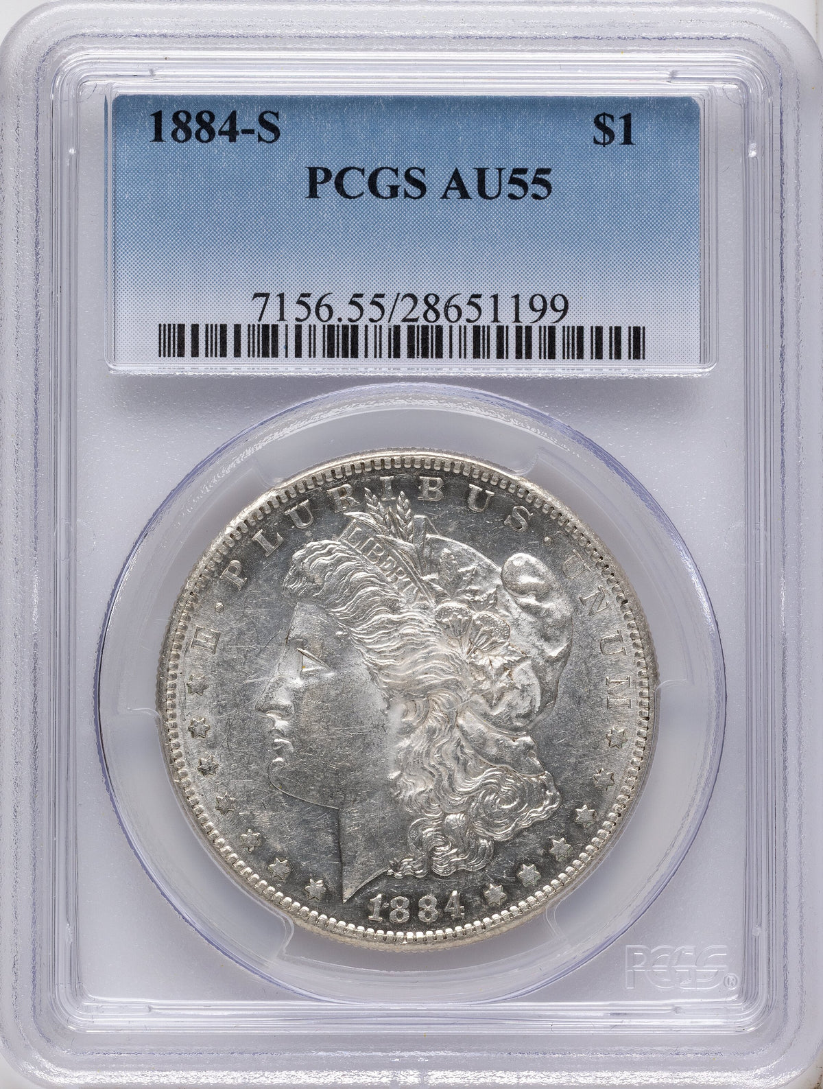 1884-S Morgan Dollar PCGS AU55