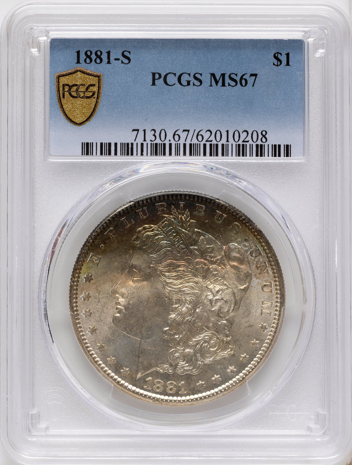 1881-S Morgan Dollar PCGS MS67