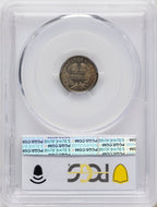 1857 H10C Seated Half Dime PCGS MS66
