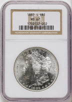 1882-S Morgan Dollar NGC MS67